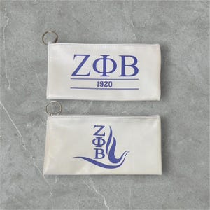 Zeta Phi Beta Cosmetic Bag