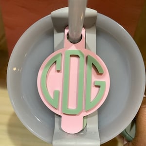Monogram Name plate topper - H2.0 - 20, 30 & 40 Oz