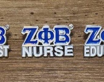 Zeta Phi Beta Lapel Pin - Educator, Nurse, Therapist