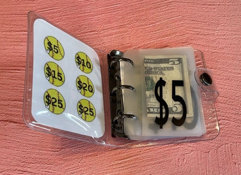 Mini Softball Mom Savings Challenge Binder Etsy