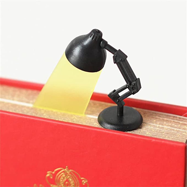 Cute Handmade Lamp Bookmark 3D Bookmark Fun Birthday Gift Book Lover
