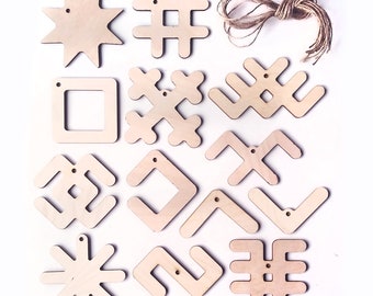 50 Pcs latvian decors
