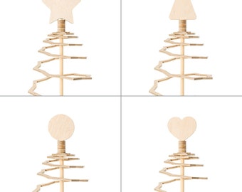Foldable Plywood Tree with 4 tops (large)