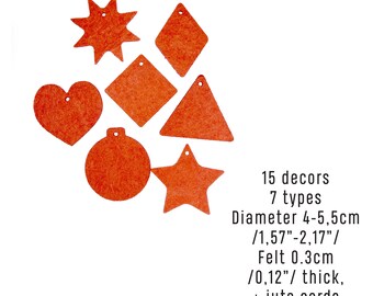 Felt decor (small)