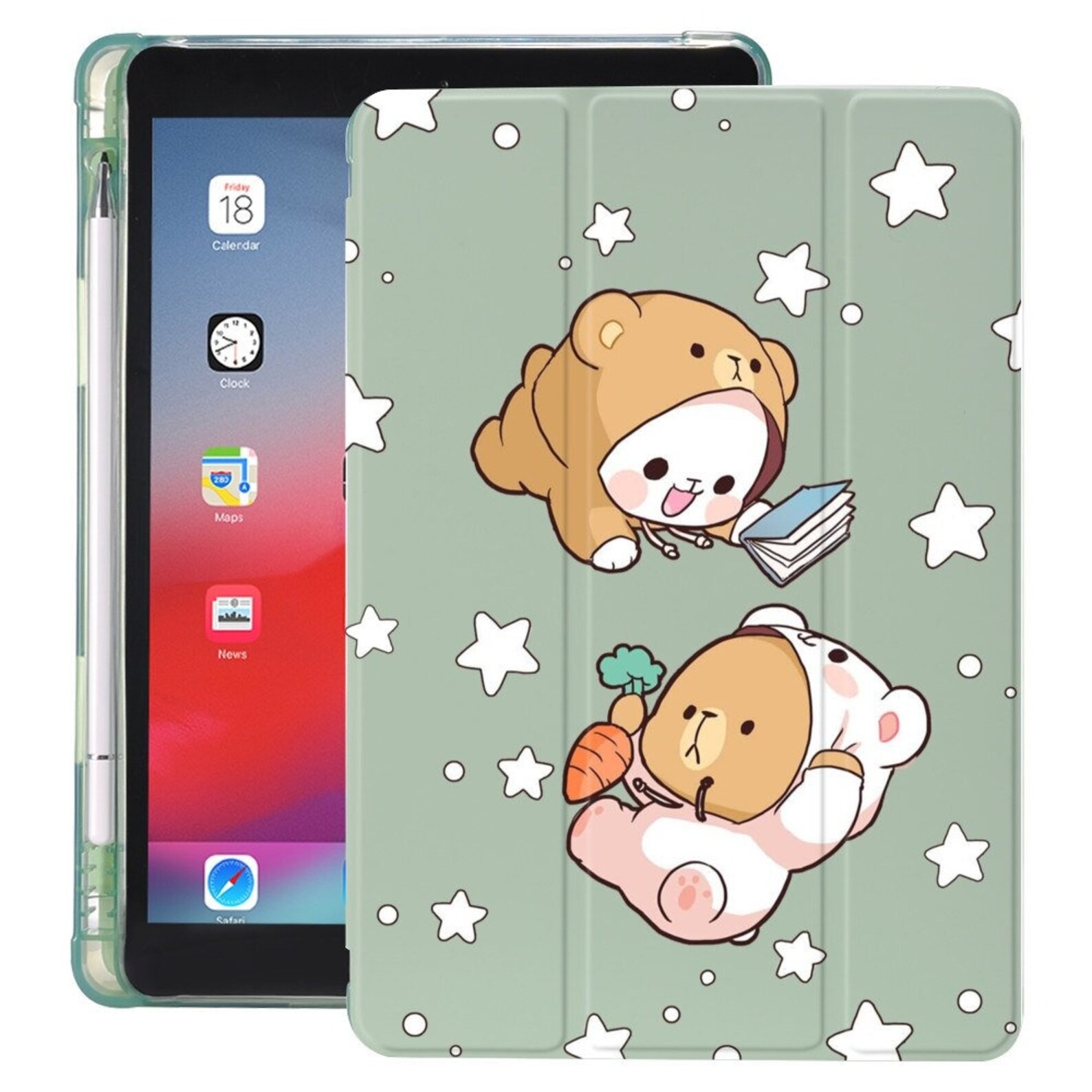 Kawaii iPad Case Cute Cartoon iPad Case Cute Bear iPad Case Etsy