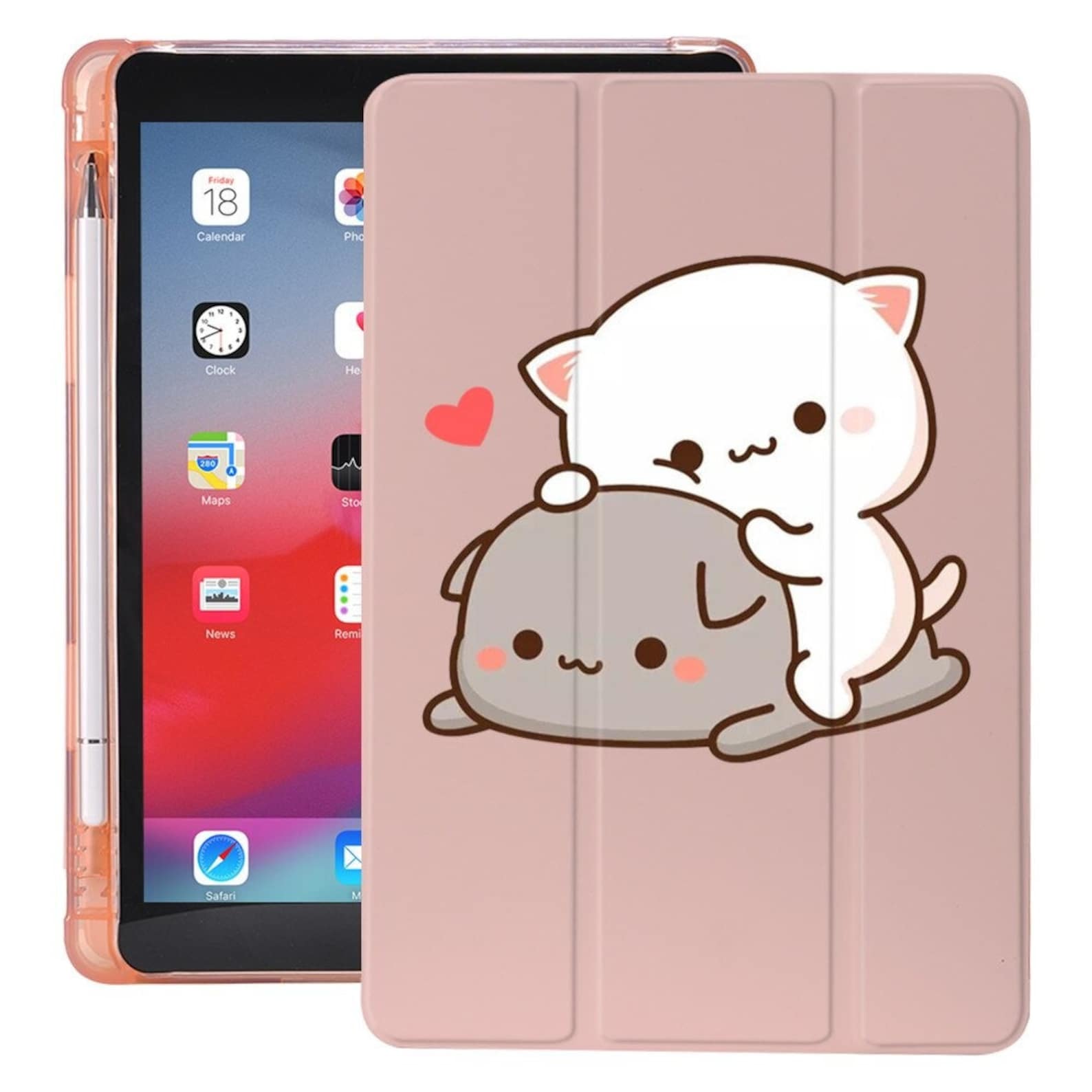 Kawaii iPad Case Cute Cartoon iPad Case Cartoon iPad Case Etsy