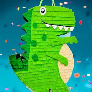 Dragon Pinata - Suministros para fiestas de dinosaurios Paquete de piñata  de dinosaurio con venda para los