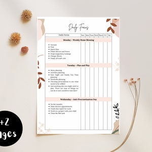 Editable Flylady Daily Focus | Flylady Control Journal | Cleaning System