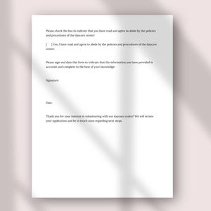Daycare Volunteer Application Form - Simplify the Process! | Edit with Canva image 6