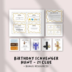 Ultimate Birthday Scavenger Hunt for Older Kids & Teens | Indoor Outdoor Puzzle Treasure Hunt Clues | Fun Tween Escape Game Printable