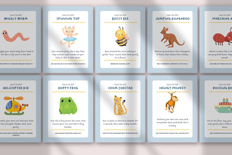 The Feelings First Aid Kit | Kids Feelings Cards, Emotional Regulation Tools, Calm Down Activities, Therapy Coping Cards for Children image 7