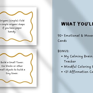 92+ Emotional & Movement Break Cards | Playful Self-Regulation Reset Cards | Activity Cards for Kids | Mindfulness SEL image 2