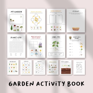 Garden Activity Book for Kids, Printable Gardening Workbook, Educational Nature Activities, Outdoor Learning Journal, Homeschool Garden Unit