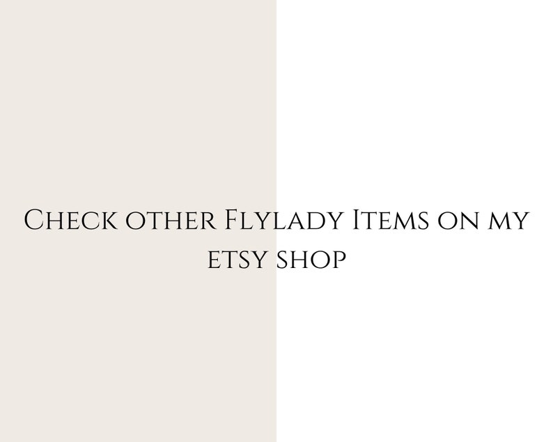 9 Fly Lady's 11 Commandments : Editable Flylady Wall Art image 10