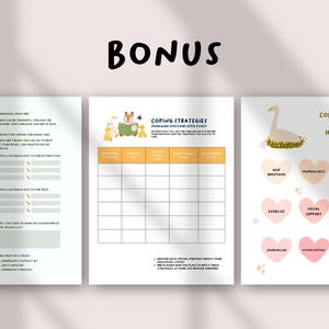 Editable Coping Skills for Kids Printable, Self-Regulation Zones & Calm Down Strategies, Grounding Techniques Chart, Calming Corner Behavior image 7
