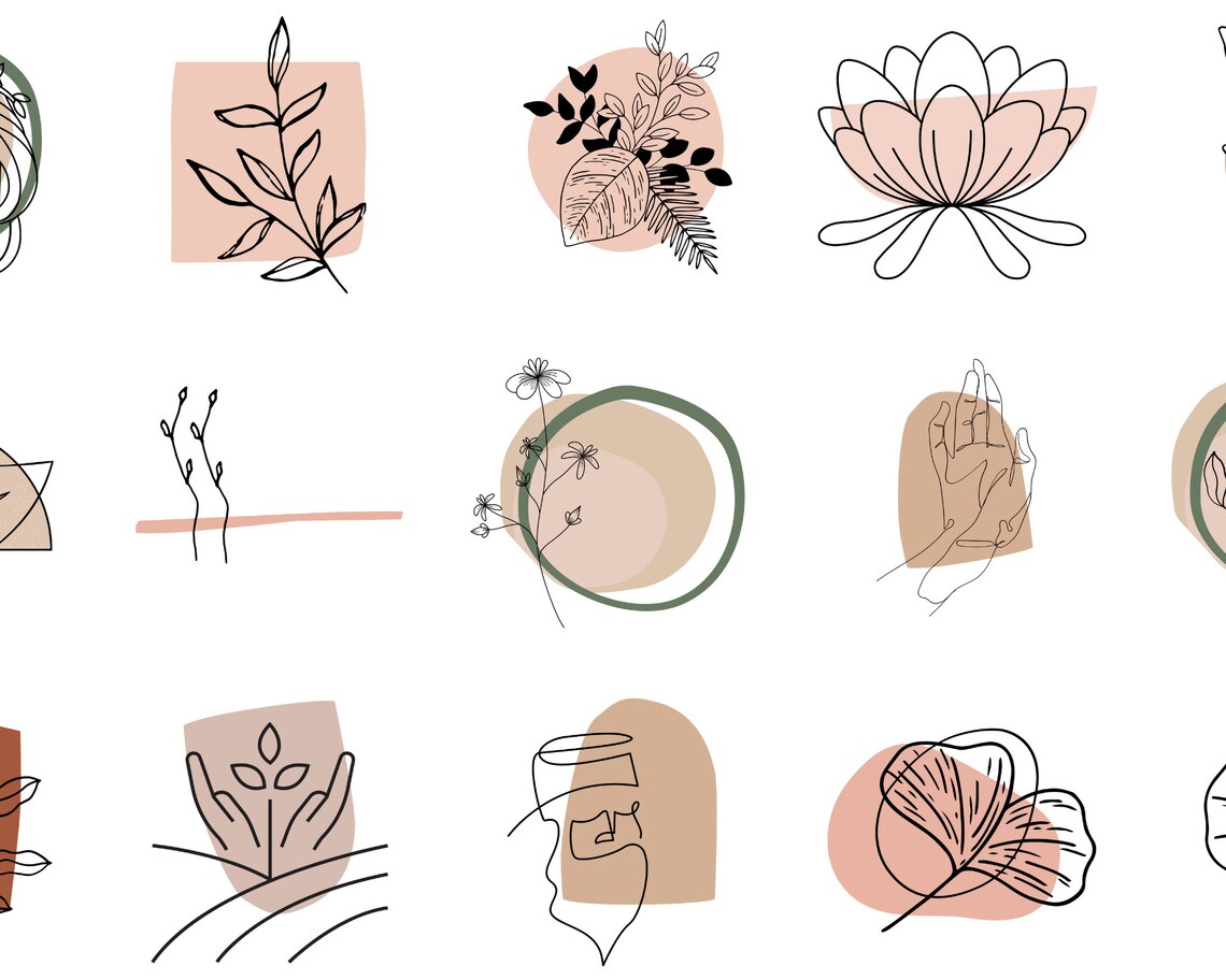 Printable Aesthetic Stickers: Flower Sticker Bujo Stickers - Etsy