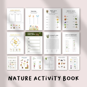 Printable Nature Journal Homeschool Learning Materials Charlotte Mason Nature Study Preschool Curriculum Toddler Busy Book Printable