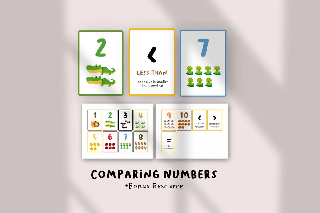 Number Comparison Logo Comparing Numbers Worksheet | Greater Than Less Than Equal to ...