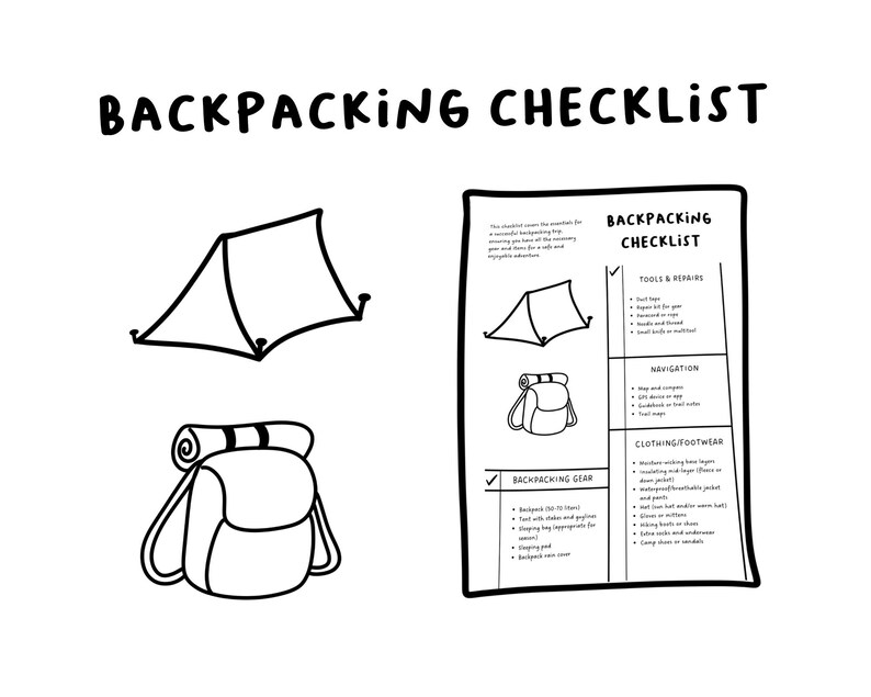 PDF Backpacking Checklist Essential Gear & Packing Guide Outdoor