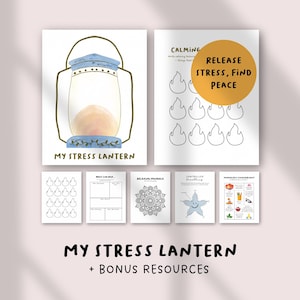 My Stress Lantern Printable for Kids | Emotional Regulation Activity | Mindfulness & Coping Skills Resource | Children, Teens, Students