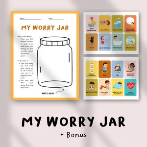 My Worry Jar-activiteit voor kinderen | Sociaal-emotioneel leermiddel | Afdrukbaar: kalmeren en emotionele regulatie