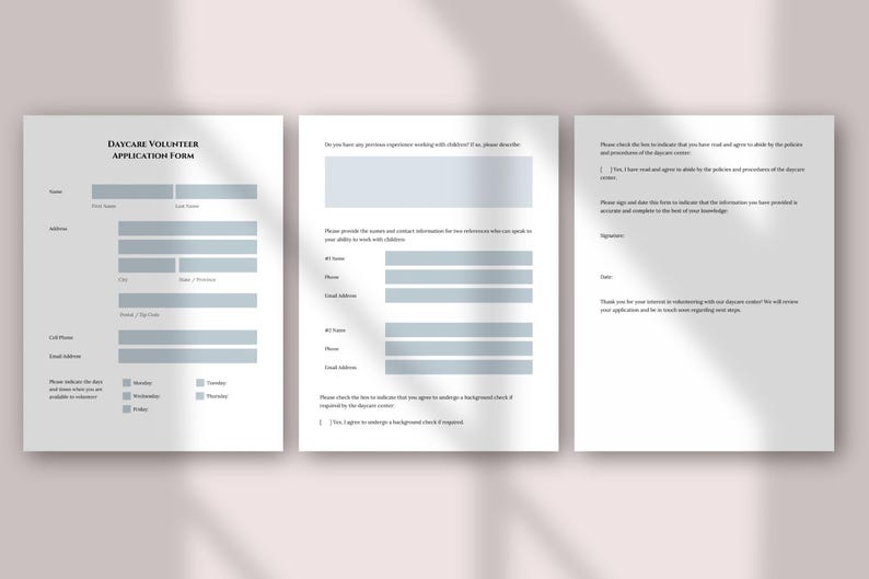 Daycare Volunteer Application Form - Simplify the Process! | Edit with Canva image 3