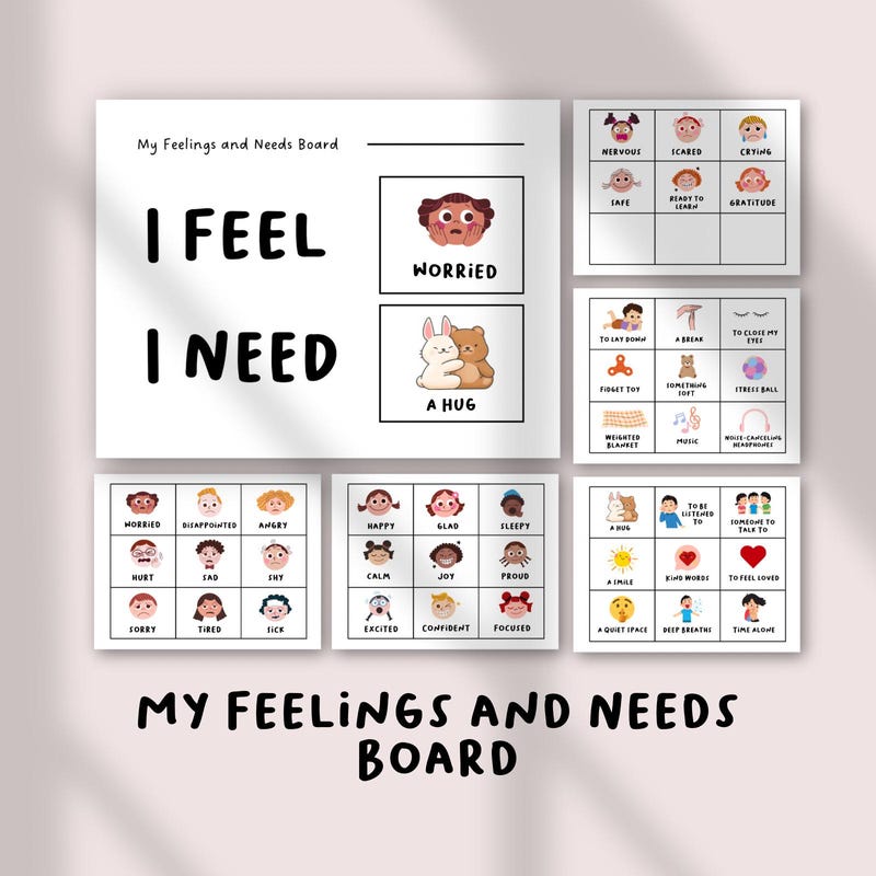 Feelings Communication Board - Etsy