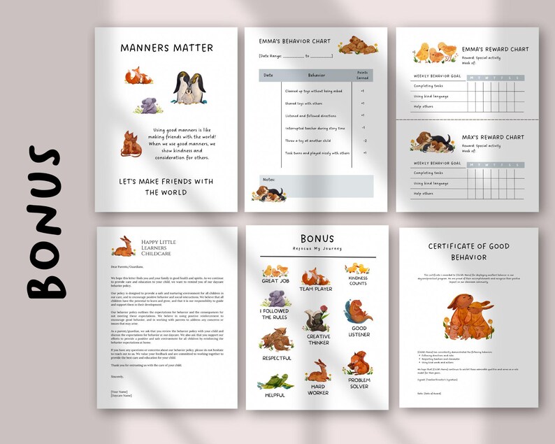 Editable Behavior Policy Template for Daycare & Classroom | Positive ...