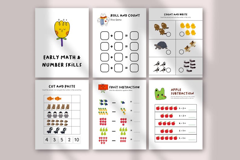 Toddler Busy Book | Printable Learning Activities | Quiet Book for Toddlers | Early Math Alphabet Emotions | Screen Free Play image 6