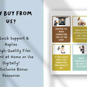 Narrative Discussion Cards for Kids | Storytelling Prompts | Reading Comprehension & Writing Activities | ESL Speaking Cards Printable image 3