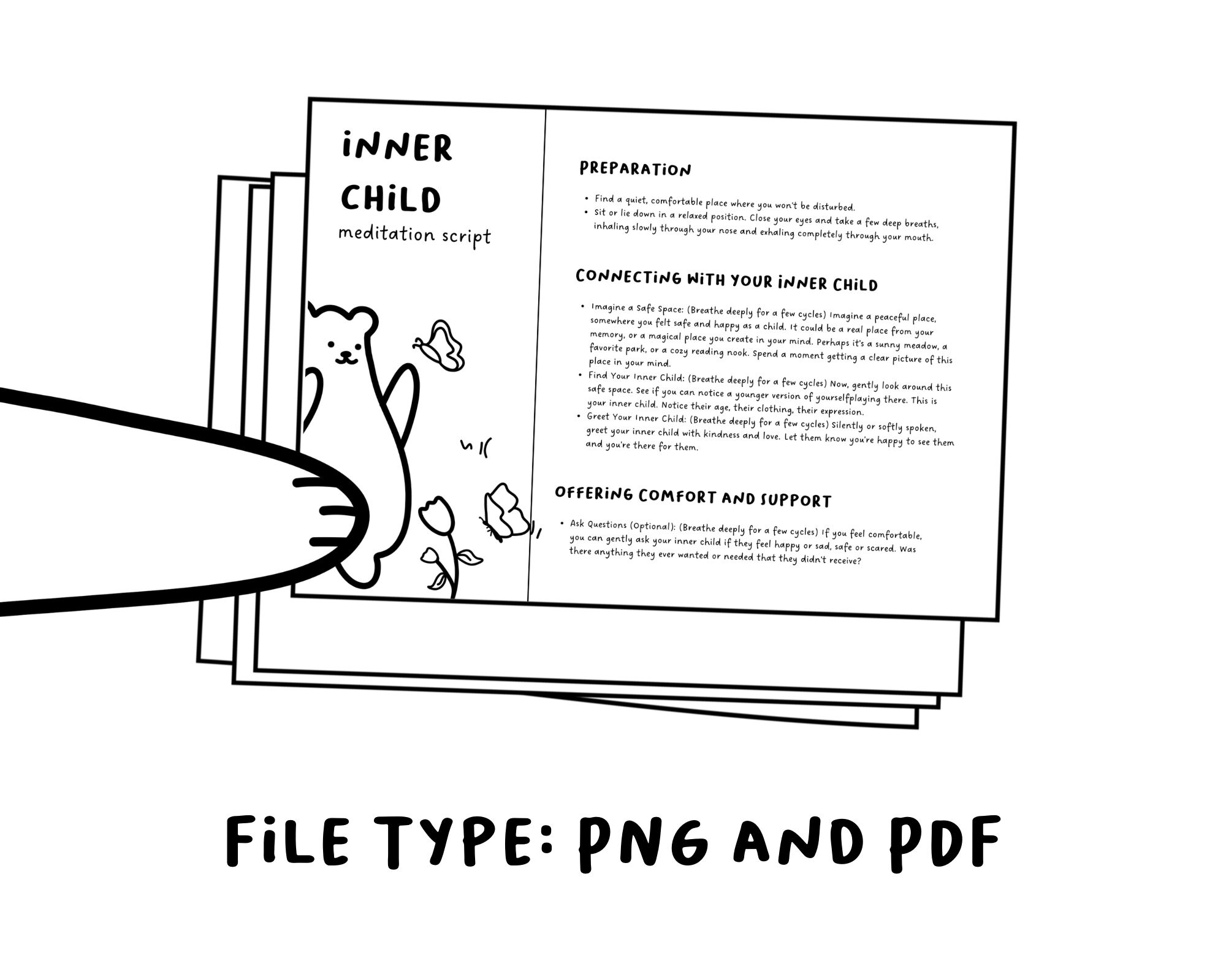 PDF | Inner Child Meditation Script | Editable Template! - Etsy