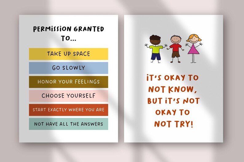 Motivational Kids Wall Art | Classroom Posters Quotes | Growth Mindset ...