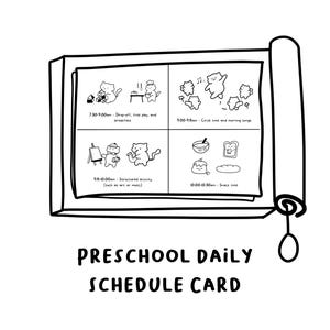PDF | Preschool Daily Schedule Card | Visual Routine for Classrooms & Daycare | Fun Nursery School