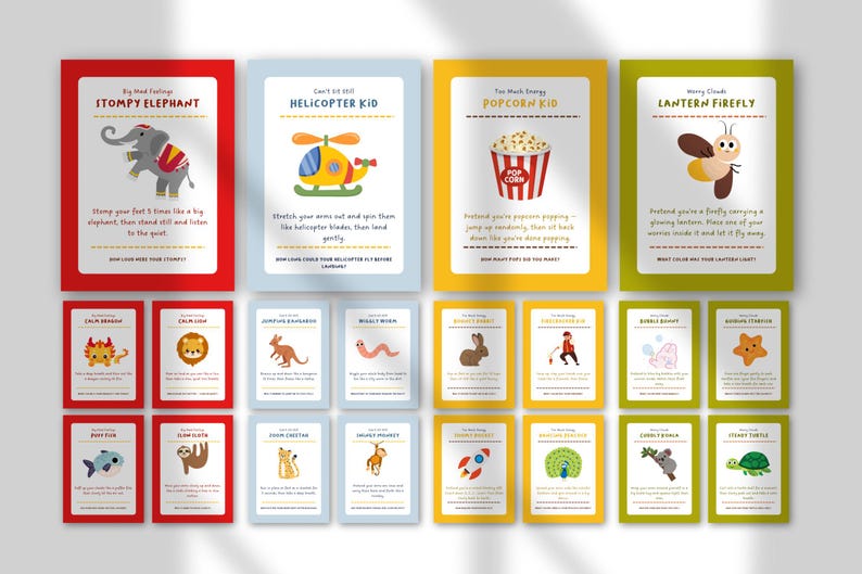 The Feelings First Aid Kit | Kids Feelings Cards, Emotional Regulation Tools, Calm Down Activities, Therapy Coping Cards for Children image 4