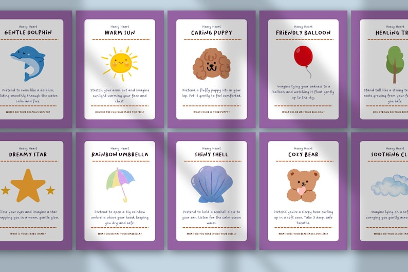 The Feelings First Aid Kit | Kids Feelings Cards, Emotional Regulation Tools, Calm Down Activities, Therapy Coping Cards for Children image 10