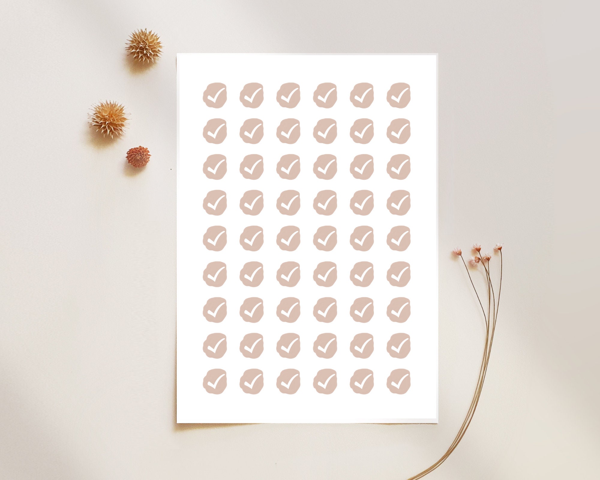 Checklist Stickers Sheet Printable - Etsy