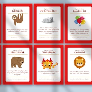 The Feelings First Aid Kit | Kids Feelings Cards, Emotional Regulation Tools, Calm Down Activities, Therapy Coping Cards for Children image 6