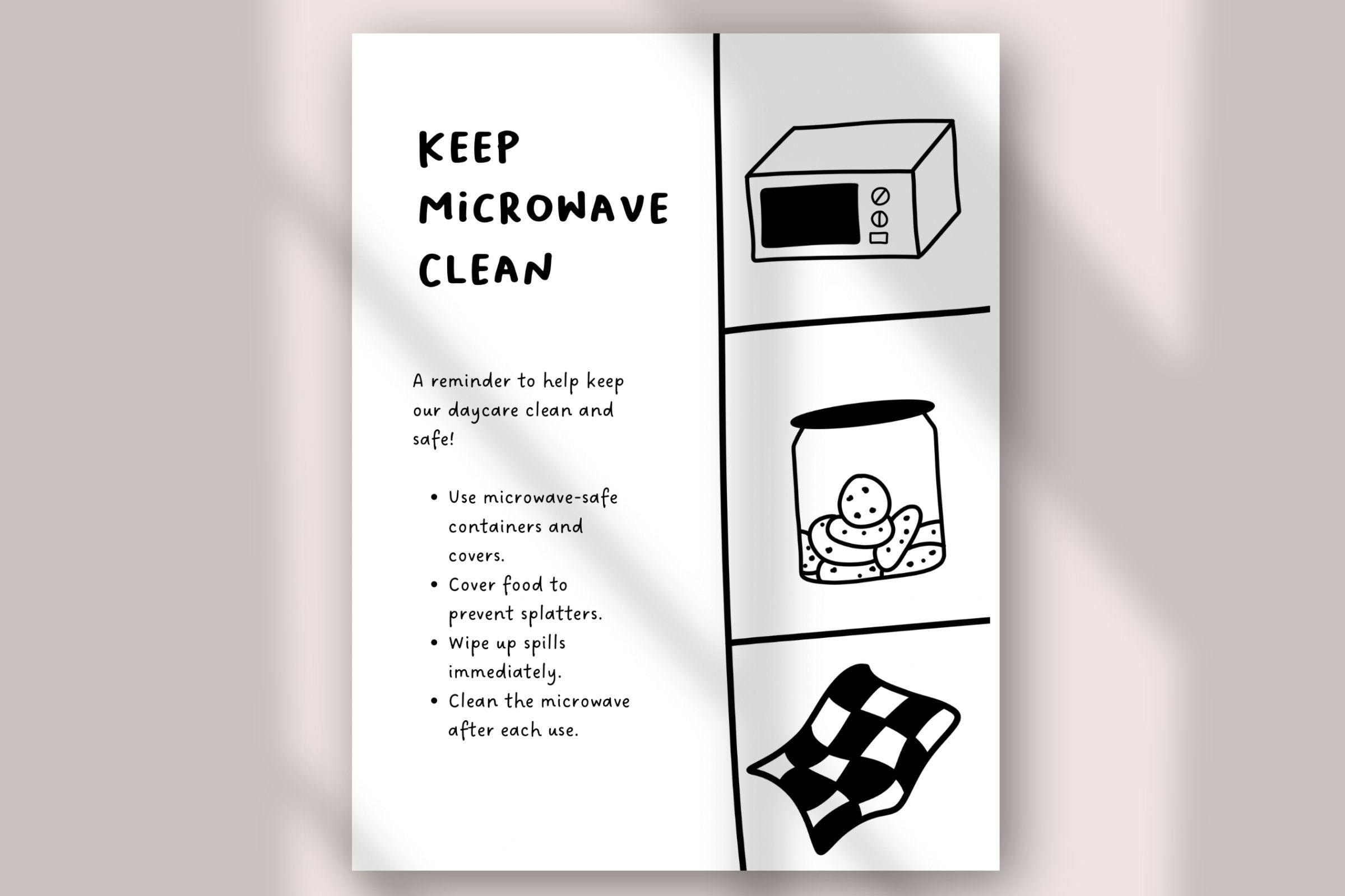 Editable Cleanliness Sign Bundle for Daycare | Keep Area Clean ...