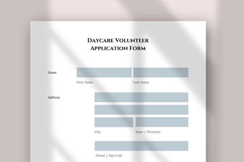 Daycare Volunteer Application Form - Simplify the Process! | Edit with Canva image 7