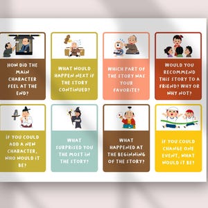 Narrative Discussion Cards for Kids | Storytelling Prompts | Reading Comprehension & Writing Activities | ESL Speaking Cards Printable image 6