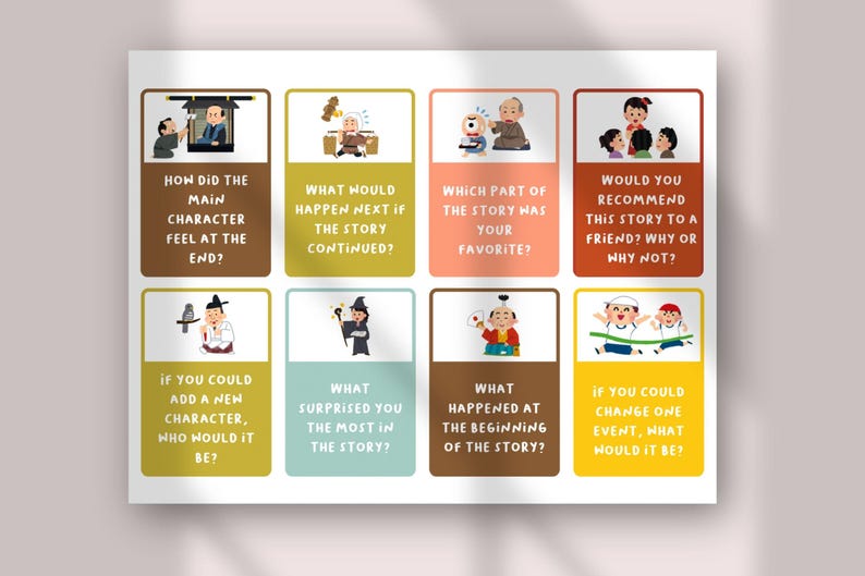 Narrative Discussion Cards for Kids | Storytelling Prompts | Reading Comprehension & Writing Activities | ESL Speaking Cards Printable image 6