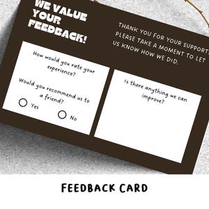 Kaartsjabloon met klantfeedback: bewerken met Canva