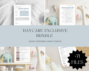 Daycare Exclusive Bundle | +71 FILES | Daycare Starter Kit | Daycare Policies