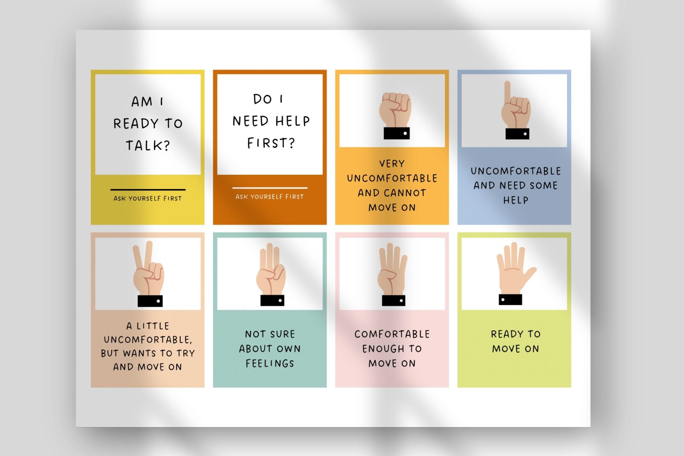 Sel Signs Hand Signal SEL Check-in Poster | Daily Emotional Check-in for Kids ...