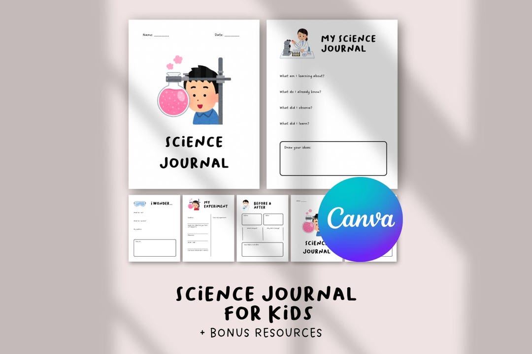 Science Journal Kids | STEM Activity Notebook | Experiment Log ...