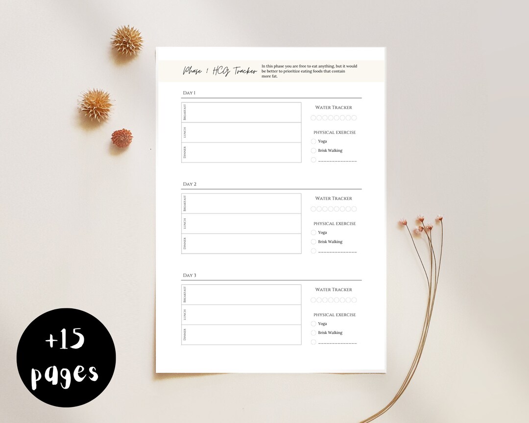 Hcg Diet Tracker