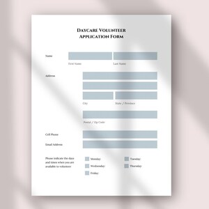 Daycare Volunteer Application Form - Simplify the Process! | Edit with Canva image 4