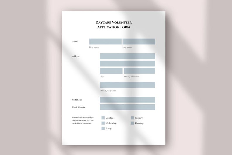 Daycare Volunteer Application Form - Simplify the Process! | Edit with Canva image 4