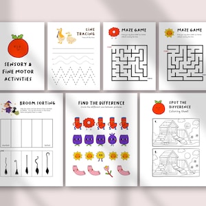 Toddler Busy Book | Printable Learning Activities | Quiet Book for Toddlers | Early Math Alphabet Emotions | Screen Free Play image 11