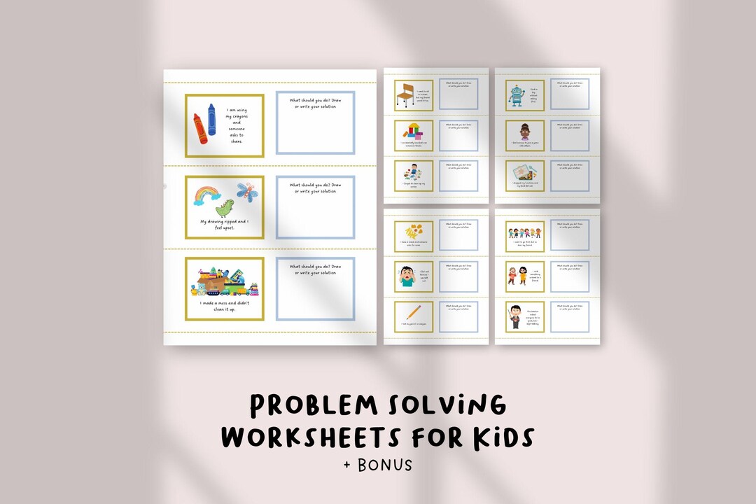 Problem Solving Worksheets for Kids | Critical Thinking Activities ...